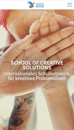 School of Creative Solutions - Mobile Ansicht